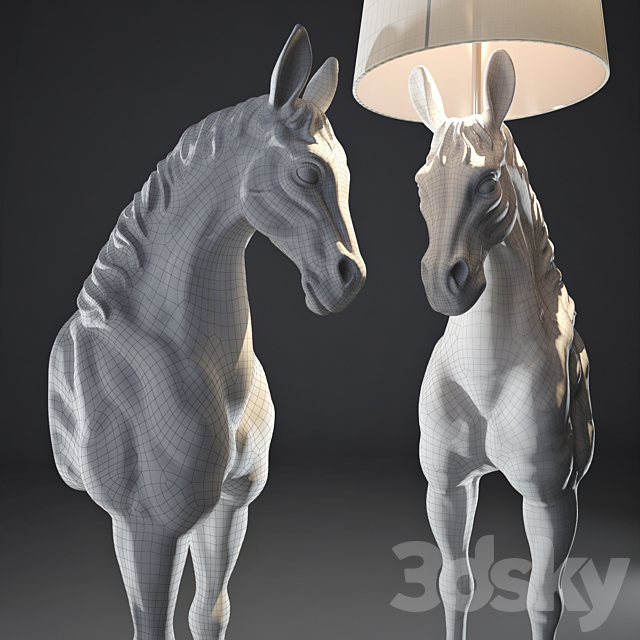 Standing Horse (Standing Horse). 3DSMax File - thumbnail 3