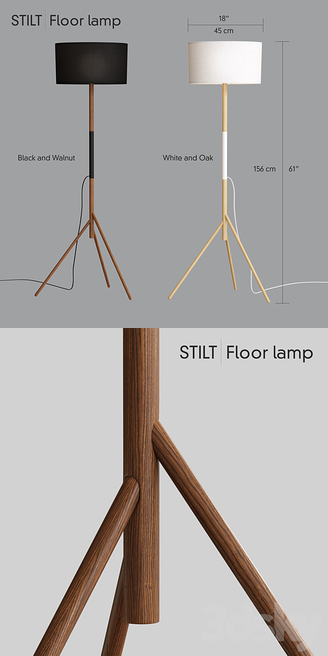 Stilt Floor lamp 3DSMax File - thumbnail 2