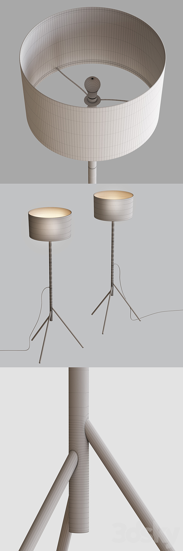 Stilt Floor lamp 3DSMax File - thumbnail 3