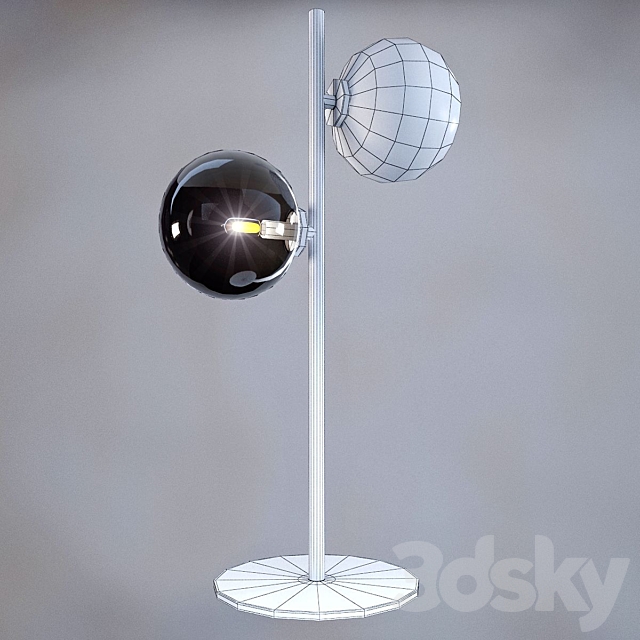 Table and floor lamps model TYCHO from the company LUCIDE Belgium. 3DS Max Model - thumbnail 2