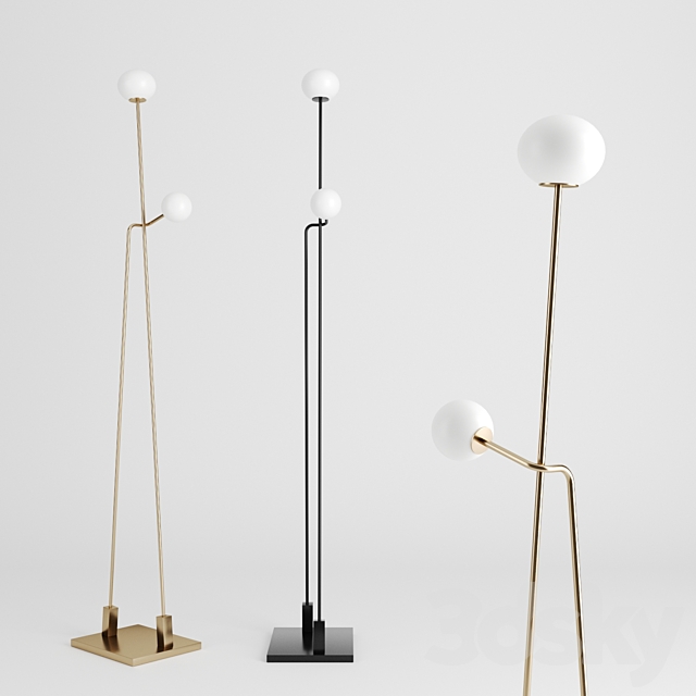 Tempo floor lamp by Atelier de troupe 3ds Max - thumbnail 1