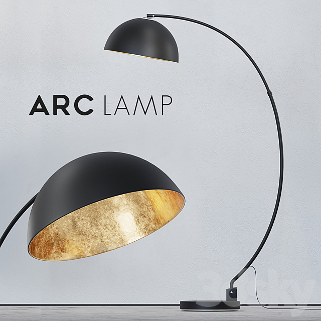 The Arc Black Floor Lamp 3DSMax File - thumbnail 2