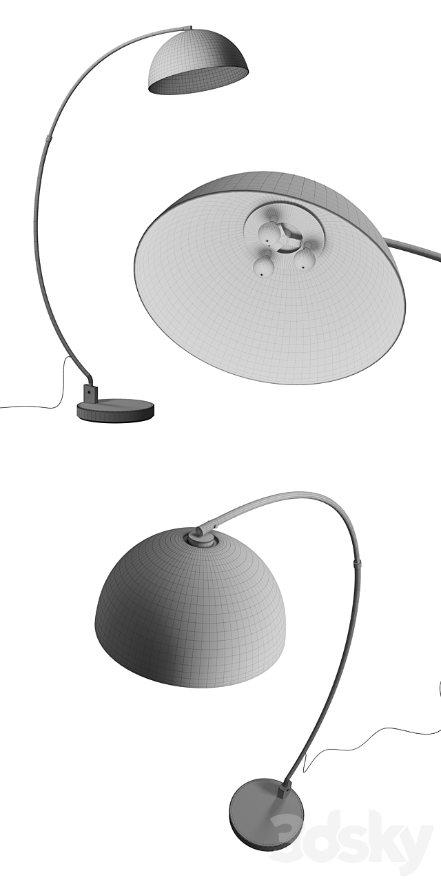 The Arc Black Floor Lamp 3DSMax File - thumbnail 3