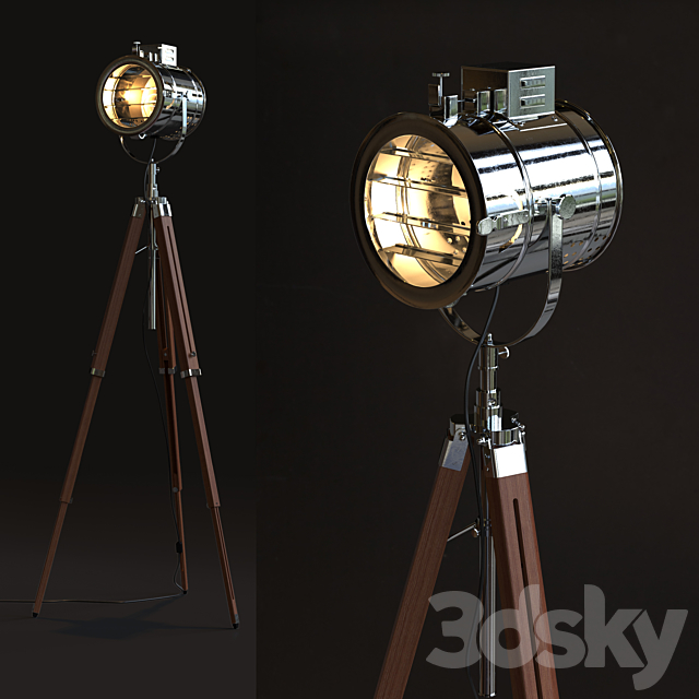 Thor Vintage Stage Searchlight 3DSMax File - thumbnail 1