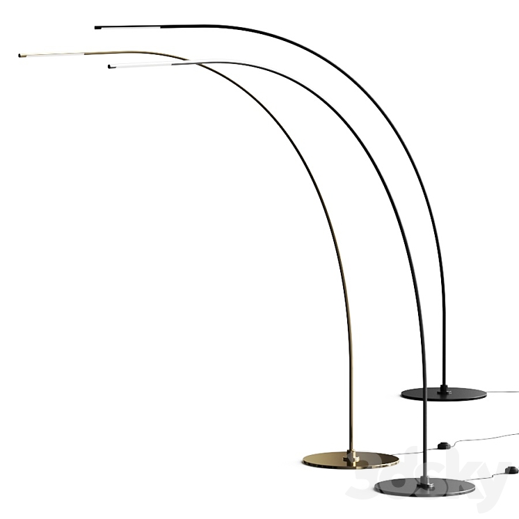 Tonino Lamborghini Casa FD Oval Floor Lamps 3DS Max - thumbnail 1