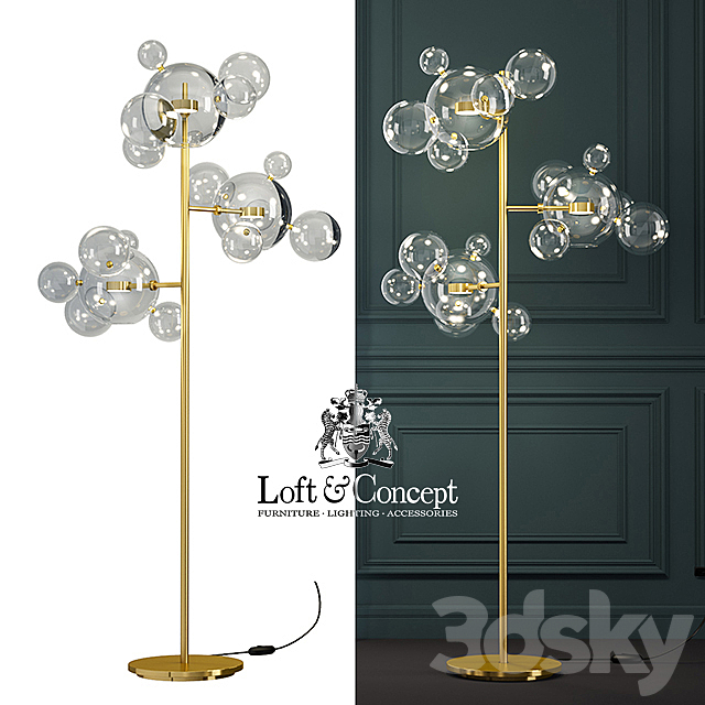 TORCHER GIOPATO & COOMBES BOLLE BLS 14 FLOOR LAMP 3ds Max - thumbnail 1