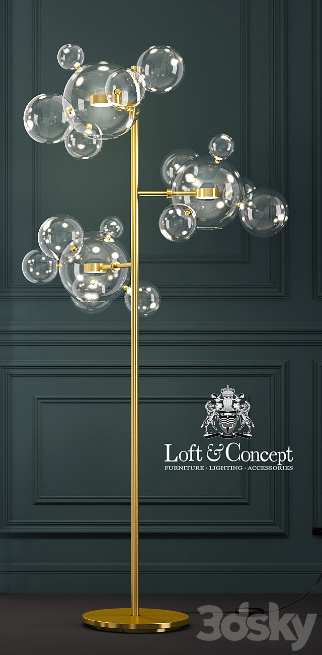 TORCHER GIOPATO & COOMBES BOLLE BLS 14 FLOOR LAMP 3ds Max - thumbnail 2