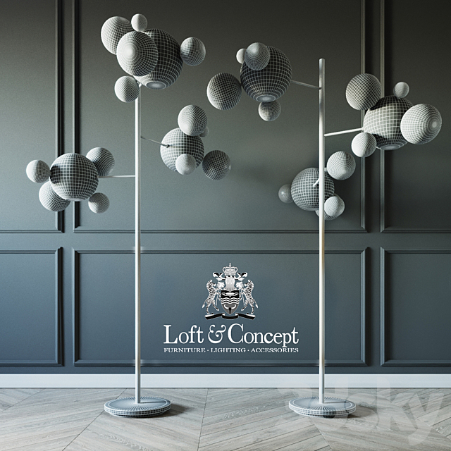 Torcher giopato & coombes bolle bls 14 floor lamp 3ds Max - thumbnail 2