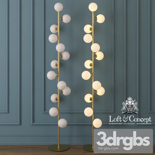 Torsher Bubble Stik Cold Floor Lamp 3dsmax Download - thumbnail 1