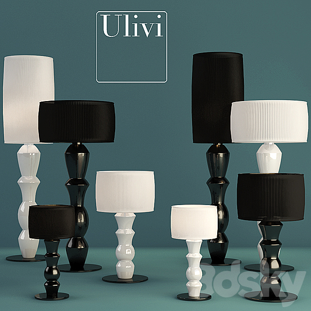 Ulivi Jackie floor lamp 3ds Max - thumbnail 1