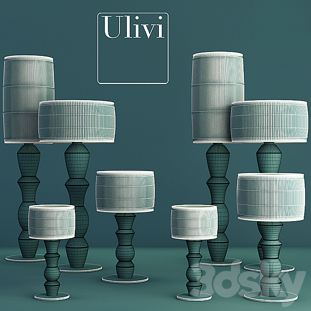 Ulivi Jackie floor lamp 3ds Max - thumbnail 2