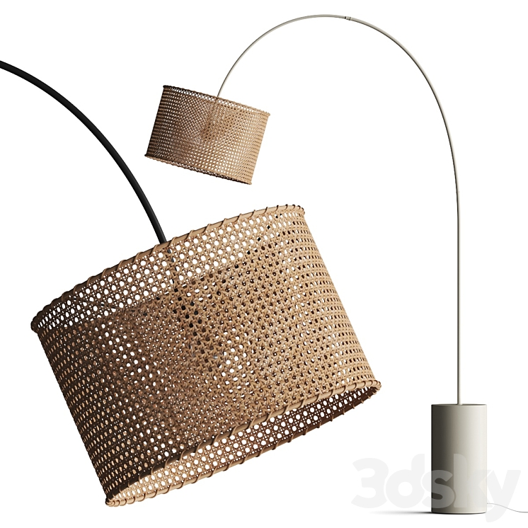Urban Outfitters Mabelle Arc Floor Lamp 3DS Max Model - thumbnail 1