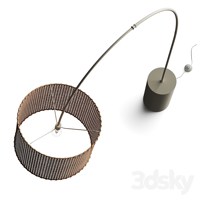 Urban Outfitters Mabelle Arc Floor Lamp 3DS Max Model - thumbnail 2