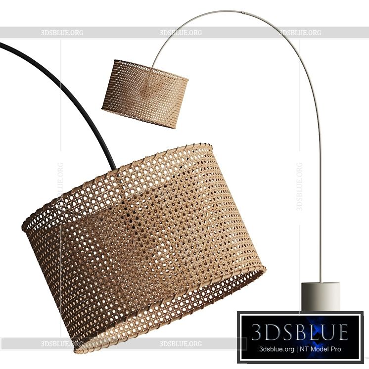 Urban Outfitters Mabelle Arc Floor Lamp 3DS Max - thumbnail 3