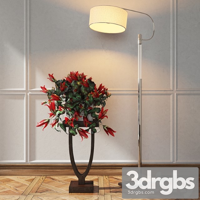 Uttermost Adara Floor Lamp 3dsmax Download - thumbnail 1