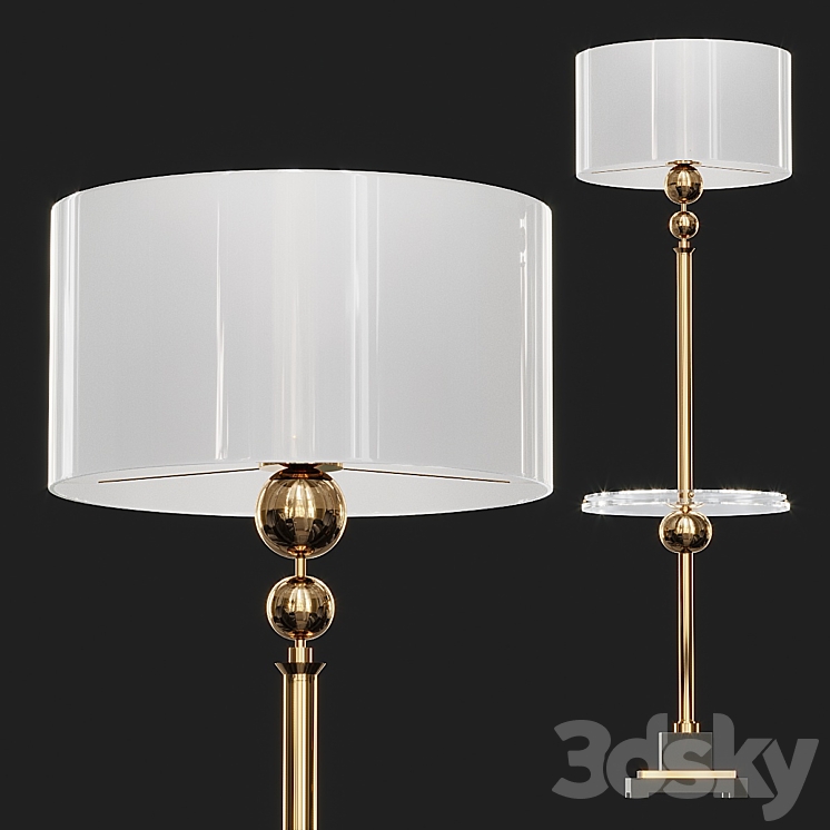 UTTERMOST REVOLUTION END TABLE FLOOR LAMP 3DS Max Model - thumbnail 1