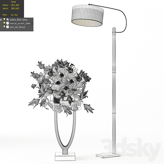 Uttermost_Adara Floor lamp 3DSMax File - thumbnail 3