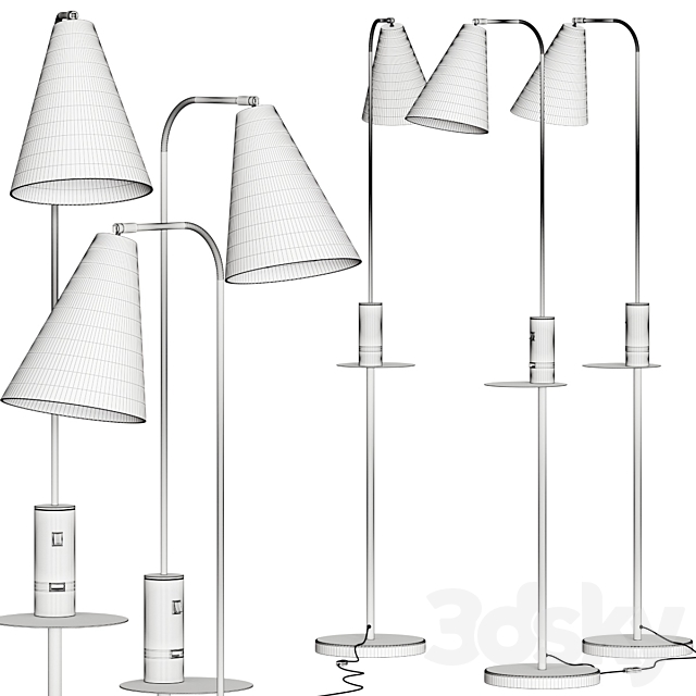 Valaisin Gronlund Vigo Usb Floor Lamps 3DS Max Model - thumbnail 5