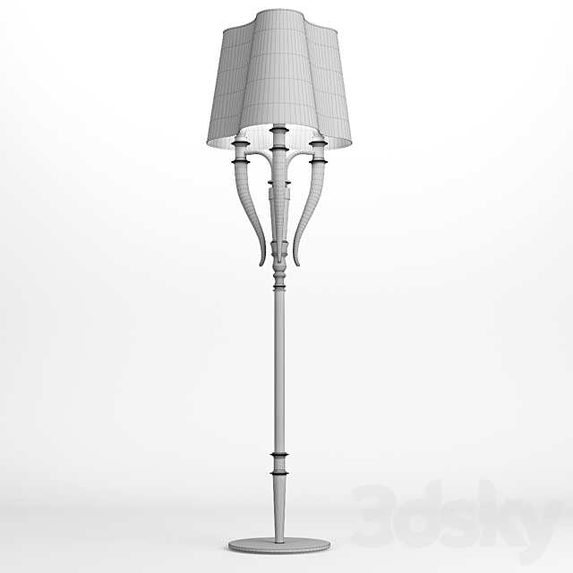 Visionnaire Esmeralda Floor Lamp 3DS Max Model - thumbnail 4