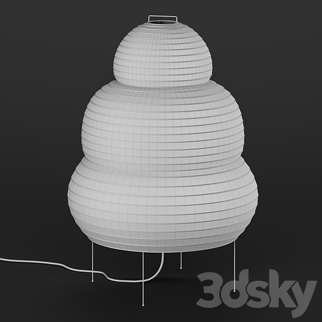 Vitra Akari 24N Floor lamp 3DS Max Model - thumbnail 2