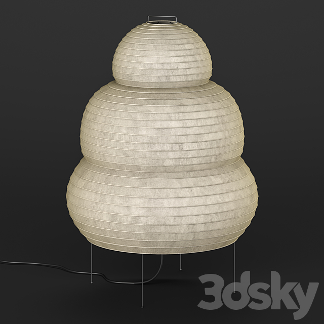 Vitra Akari 24N Floor lamp 3DS Max Model - thumbnail 4