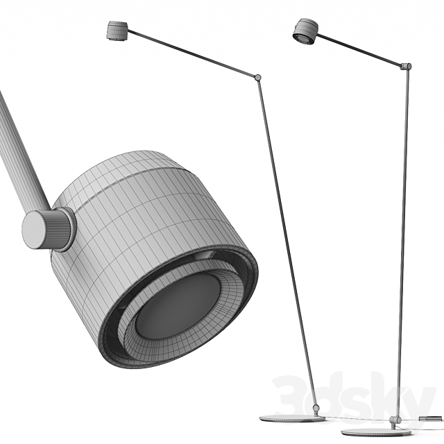 Wastberg W225 Ion Floor Lamp 3DS Max Model - thumbnail 4