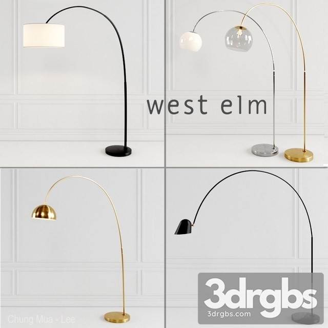 West Elm Floor Lamp 3dsmax Download - thumbnail 1