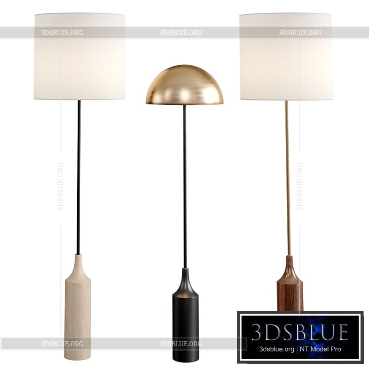 WEST ELM Hudson Floor Lamp 3DS Max - thumbnail 3