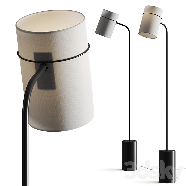 West Elm Shaw Floor Lamp 3DS Max - thumbnail 1