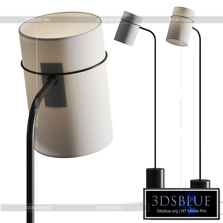 West Elm Shaw Floor Lamp 3DS Max - thumbnail 3