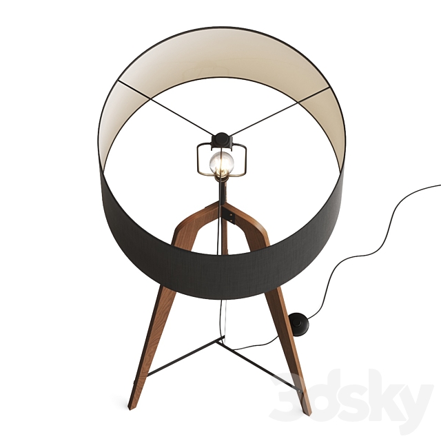 West Elm Slope Floor Lamp 3DSMax File - thumbnail 2