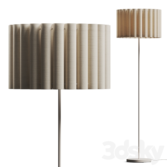 Westwing Collection Lucina Floor Lamp 3ds Max - thumbnail 1