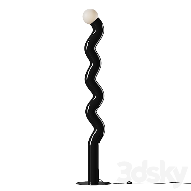 Westwing Collection Vloerlamp Memphis Floor Lamp 3ds Max - thumbnail 2