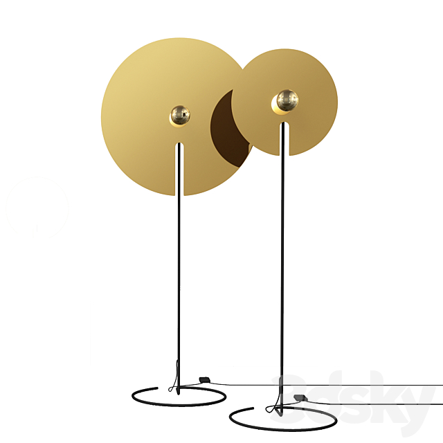 Wever & Ducre Mirro Floor lamp 3ds Max - thumbnail 1