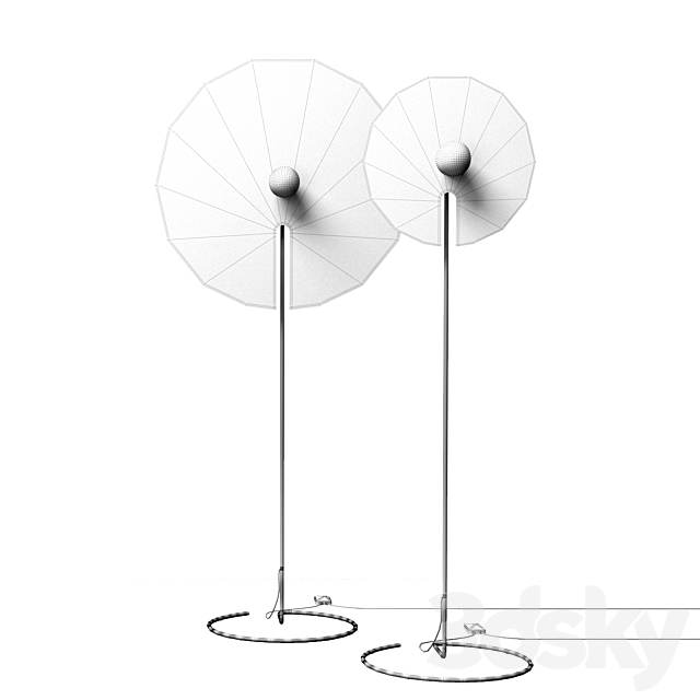 Wever & Ducre Mirro Floor lamp 3ds Max - thumbnail 3