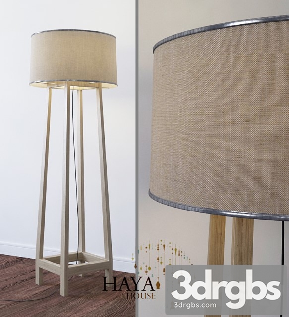 Wood lamp haya 3dsmax Download - thumbnail 1