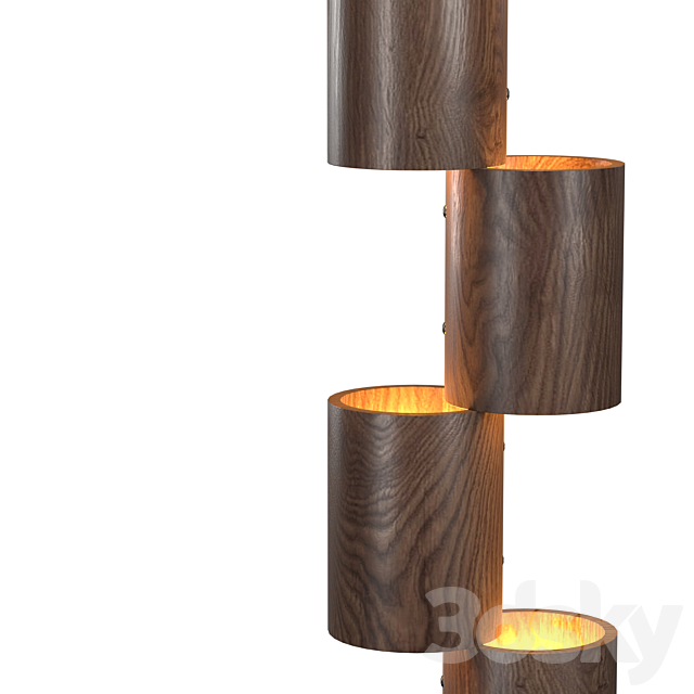 Wood Totem 3DS Max Model - thumbnail 4