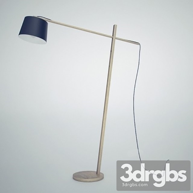 Woody Floor Lamp 3dsmax Download - thumbnail 1