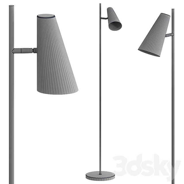 Woud – Cono floor lamp 3DS Max Model - thumbnail 2