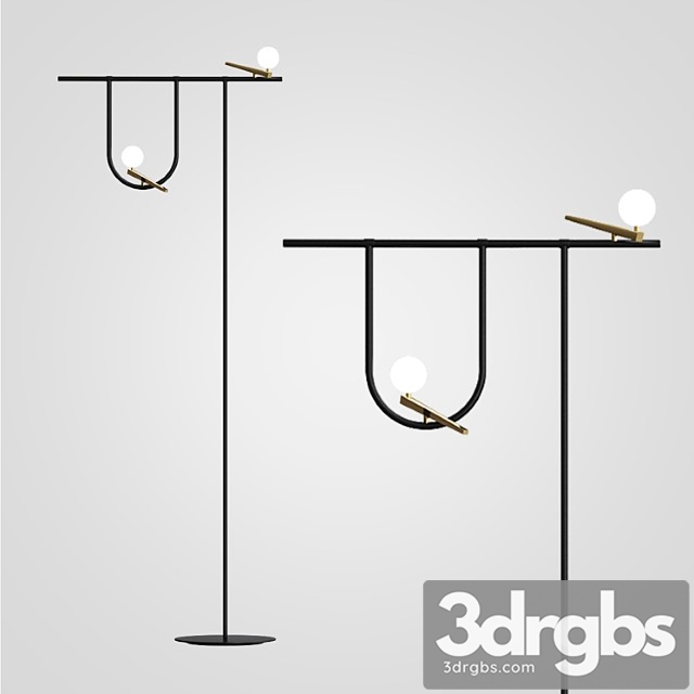 Yanzi floor lamp 3dsmax Download - thumbnail 1