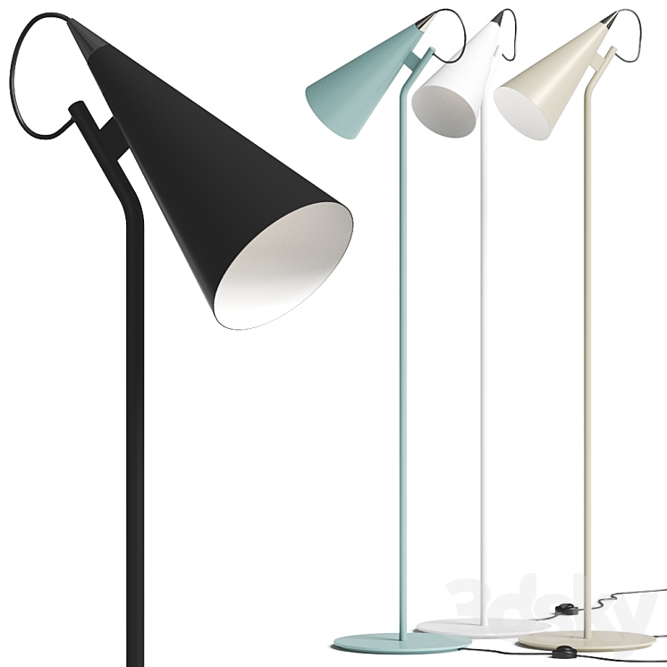 Zava Srl Jeena Floor Lamp 3DS Max Model - thumbnail 1