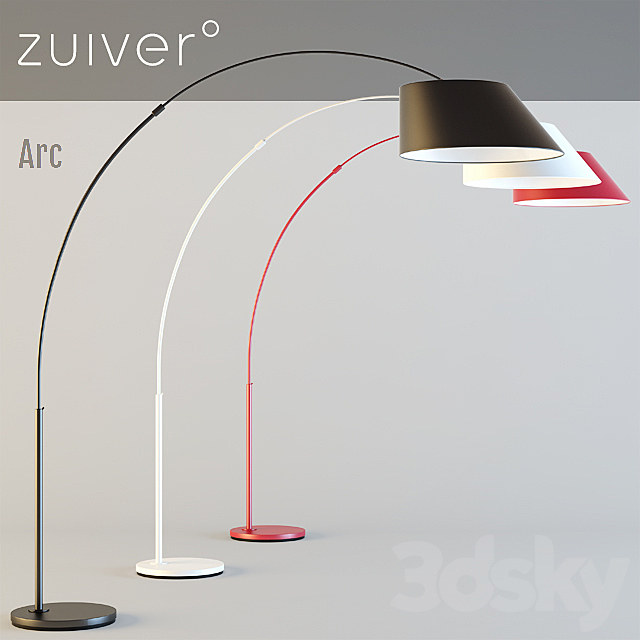 Zuiver _ Arc floor lamp 3DSMax File - thumbnail 1