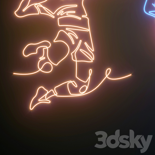 Light modules Set 176 Neon 3DS Max Model - thumbnail 4