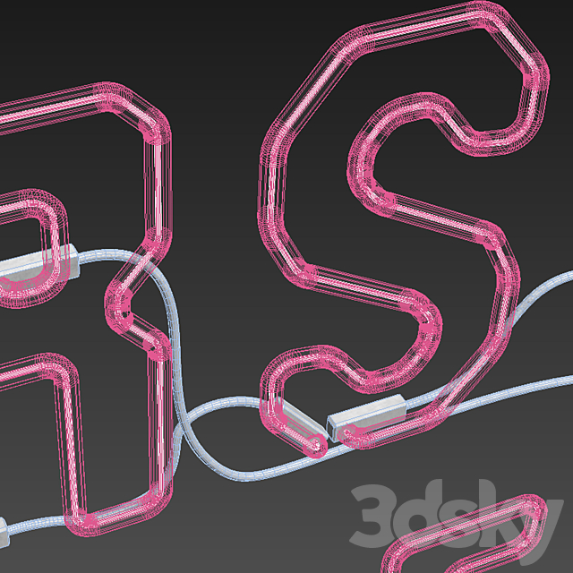 Light modules. Set 36. Neon 3DS Max Model - thumbnail 5