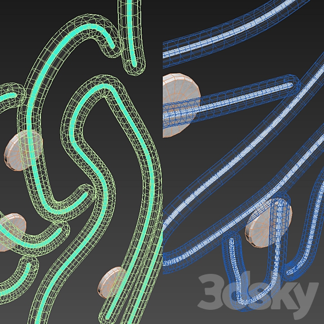 Light modules. Set 37. Neon 3DS Max Model - thumbnail 5