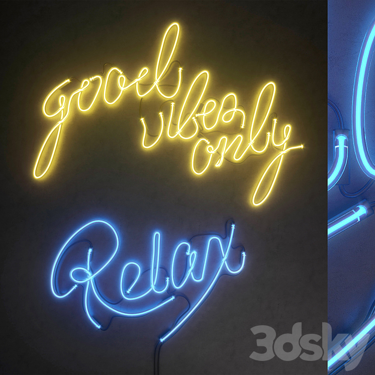 Light modules. Set 38. Neon 3DS Max - thumbnail 1