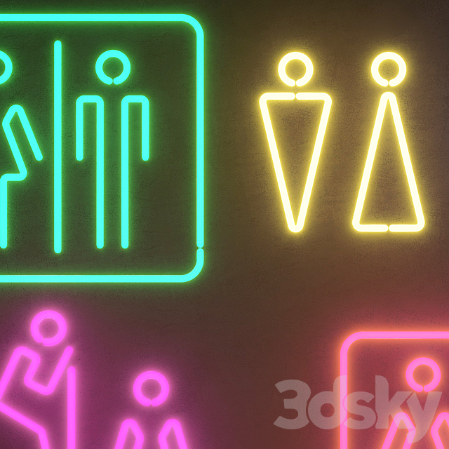 Light modules. Set 50. Neon 3ds Max - thumbnail 2