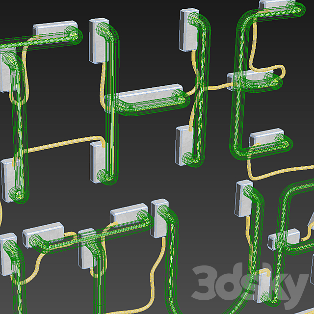 Light modules. Set 55. Neon 3DSMax File - thumbnail 5