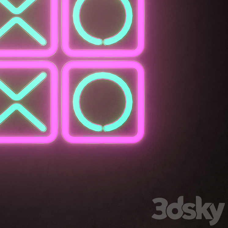 Light modules Set 69 Neon 3DS Max - thumbnail 2