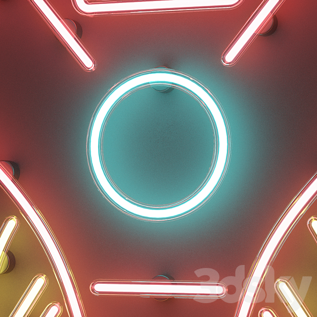 Neon decor 3 3ds Max - thumbnail 2